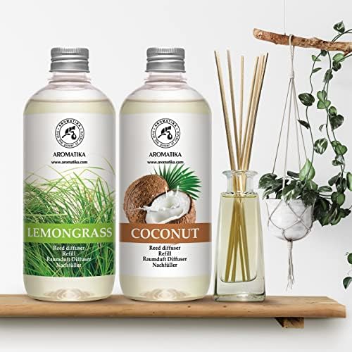 Lemongrass Reed Diffuser Refill - 2 x 17 Fl Oz Fresh Aroma