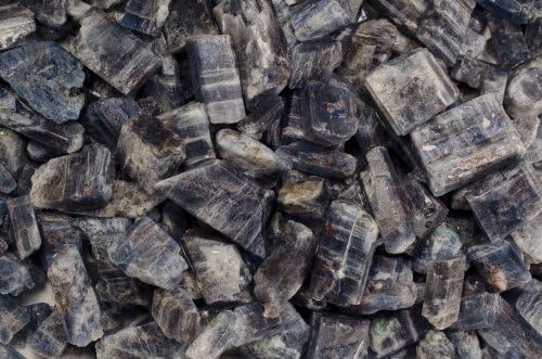 Fantasia 50 Carat Lot Translucent Blue Sapphire and Kyanite Rough Stones