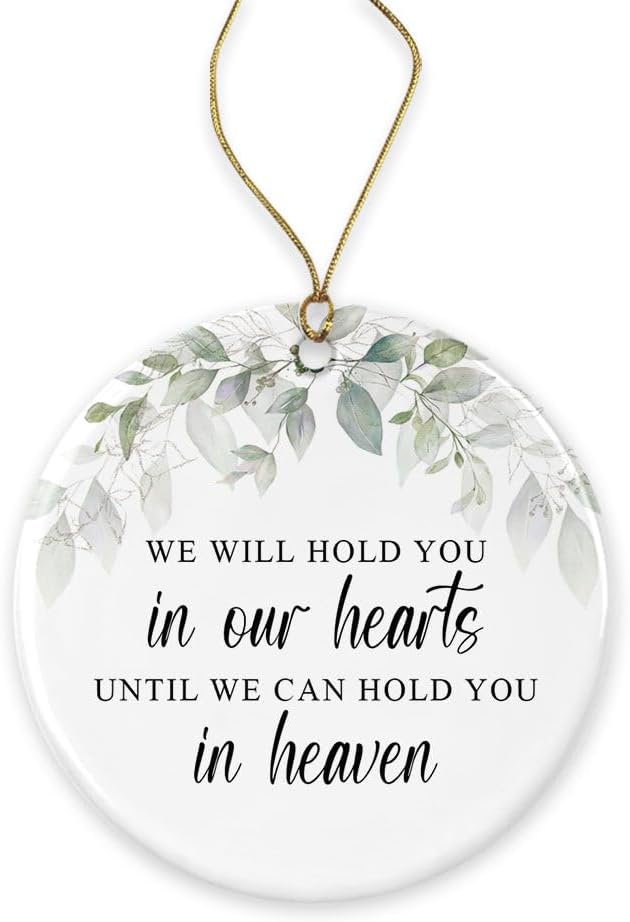 JohnPartners993 Memorial Ornament - White Ceramic Hanging Keepsake
