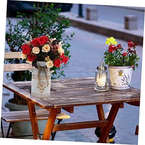 Balacoo Vintage Metal Flower Bucket Vase