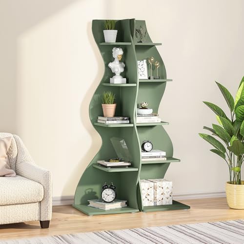 Modern Corner Shelf Storage Stand with 5 Tiers