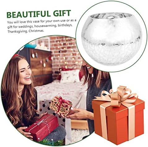 Wakauto European Style Silver Flower Vase for Centerpieces