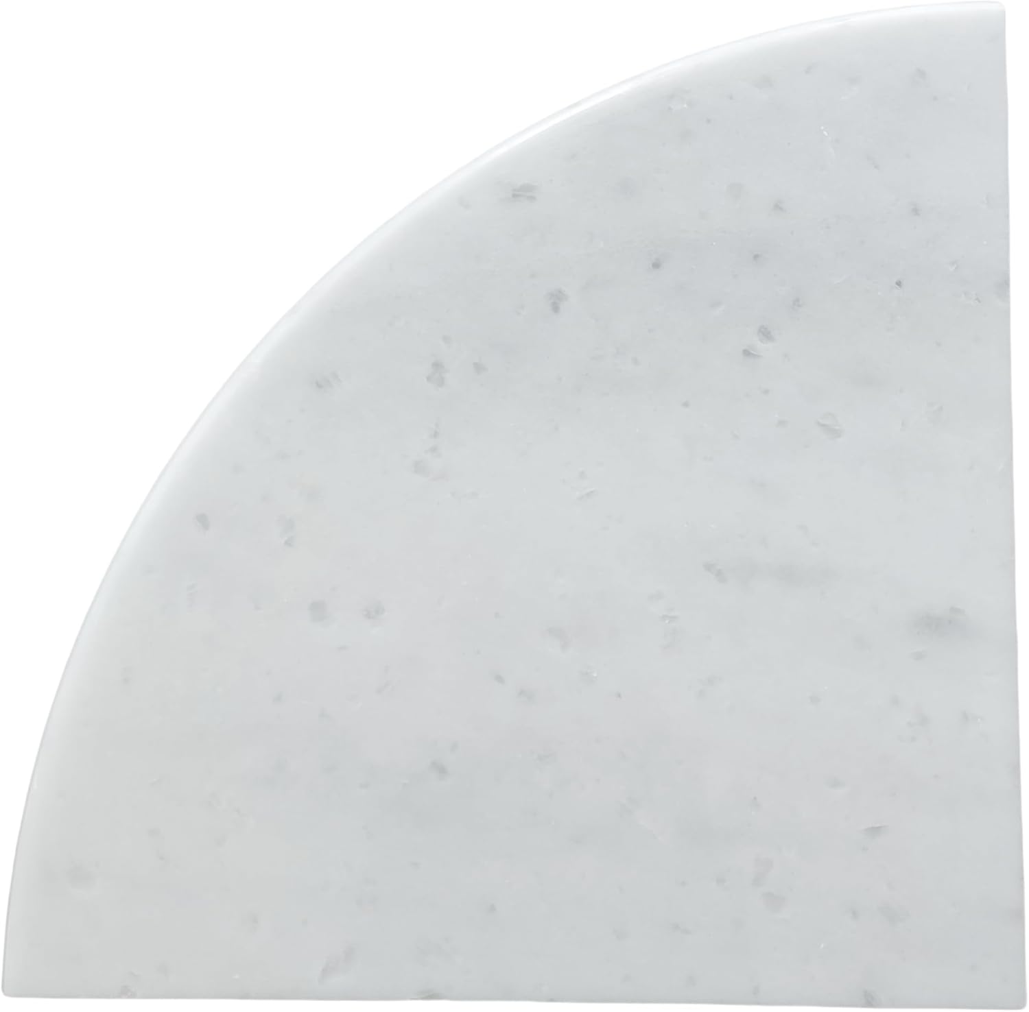 White Marble Corner Shower Shelf 9 Inch