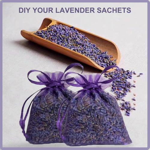Dried French Lavender Sachets for Home Closets Pack of 12