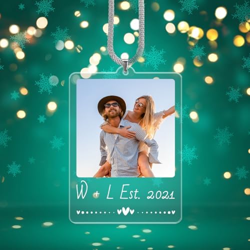 Custom Photo Car Mirror Hanging Ornament
