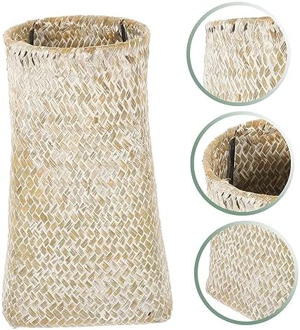 Garneck Vintage Style Seagrass Woven Flower Vase