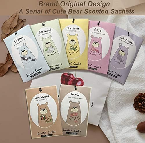 14 Pack Jasmine Scented Sachets for Drawer and Closet
