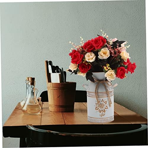 Balacoo Vintage Metal Flower Bucket Vase