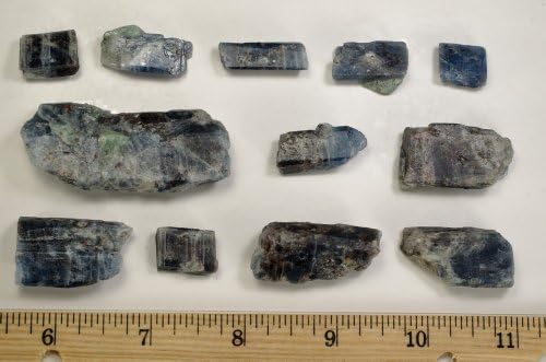 Fantasia 50 Carat Lot Translucent Blue Sapphire and Kyanite Rough Stones
