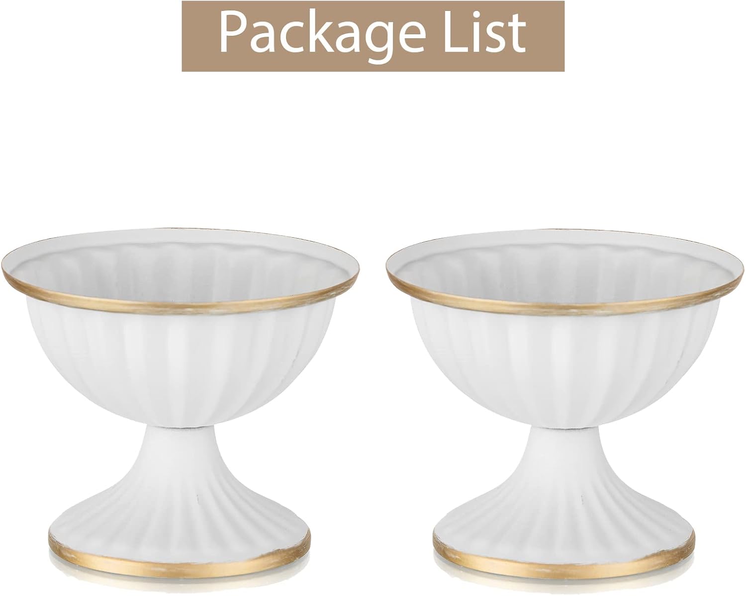 Sziqiqi Mini White Flower Vase for Centerpieces Decor