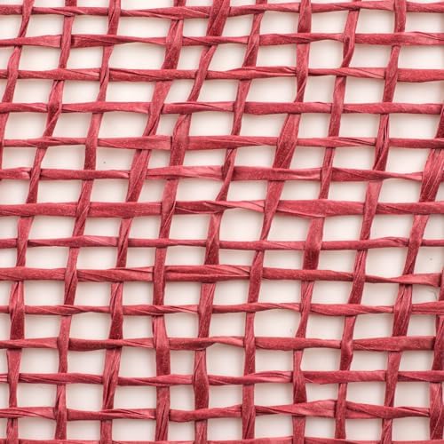 Craig Bachman 10 Inch Poly Burlap Mesh Cranberry Red 10 Yards