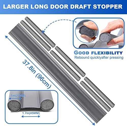 GWSNIO Door Draft Stopper 37 Inch Adjustable Seal 1