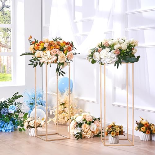 VEVOR 2PCS 315 Inch Gold Wedding Flower Stand