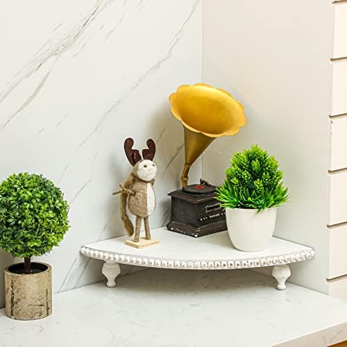 Amyhill Farmhouse Corner Shelf with Detachable Legs