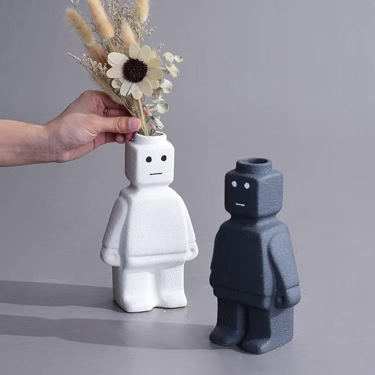 Unique Building Flower Vase for Home Decor