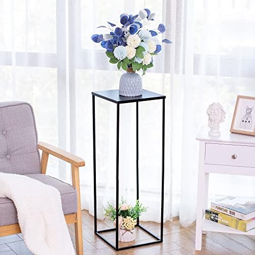 Inweder Black Plant Stand for Wedding Centerpieces 2 PCS