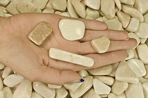 Fantasia Tumbled Feldspar Stones 12 lb Small 075-125 Inch