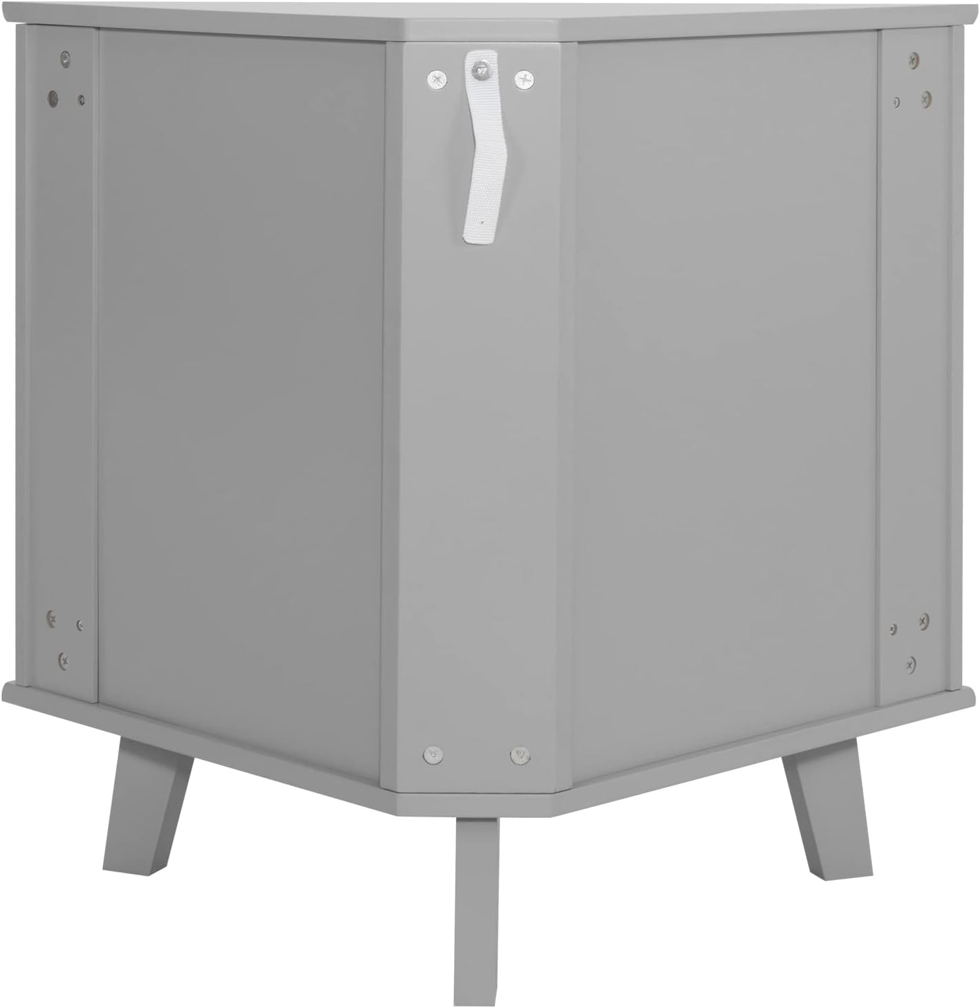 Scurrty 32 Inch Corner Shelf Stand - Grey