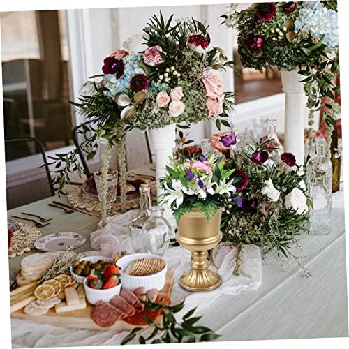 Metal Flower Vase for Tabletop and Home Decor