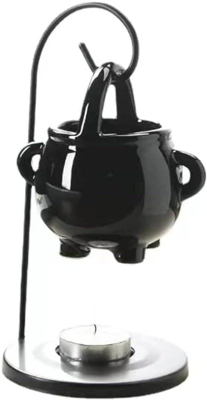 Hanging Pagan Cauldron Oil Burner with Handle