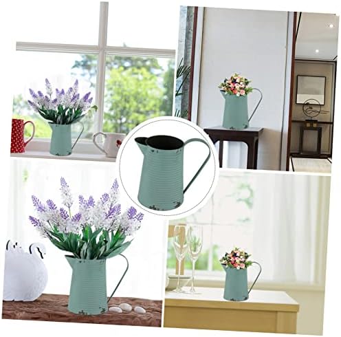SUPVOX Vintage Iron Flower Pot Pitcher Container