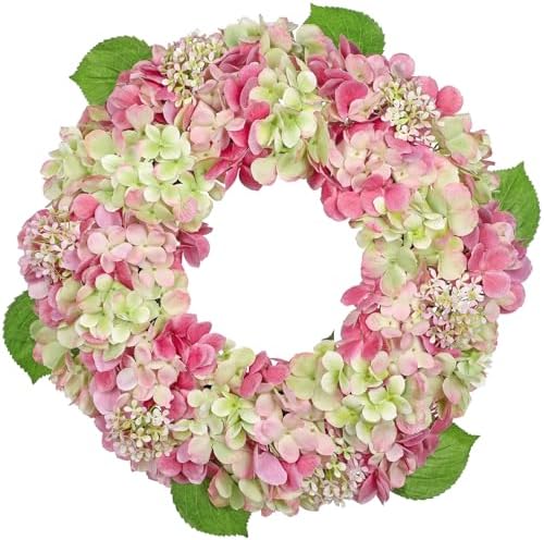 20 Inch Artificial Hydrangea Door Wreath
