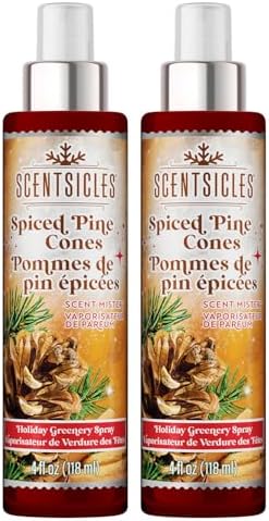 Scentsicles Spiced Pine Cones Room Spray 2 Pack