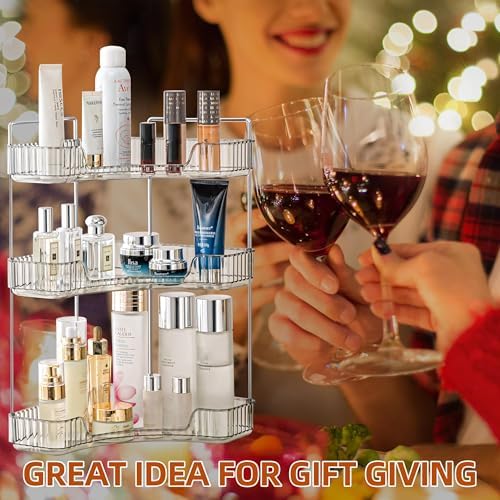 YCIADONE Smoky Gray Corner Shelf Organizer