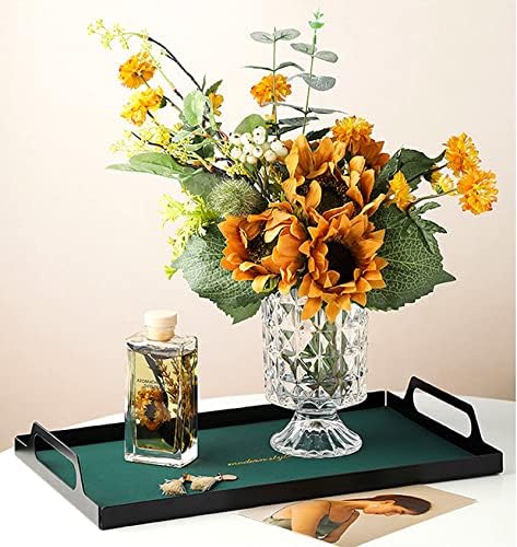 BLOFLO Embossed Glass Vase 7 Inch Crystal