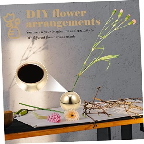 Amosfun Abstract Ceramic Vase with Gold Accents