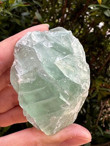 GAF TREASURES Natural Green Fluorite Stone 1 Piece