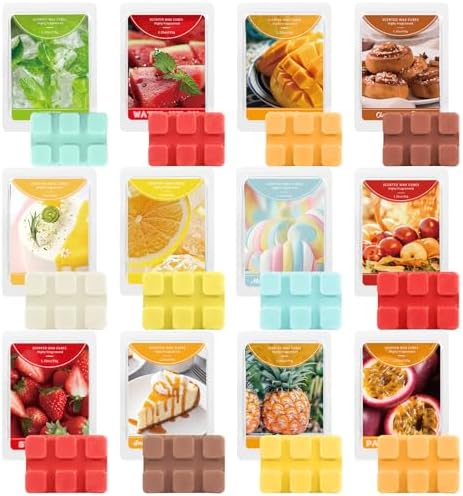 SCENTORINI Wax Melts 12 Pack Strong Scent for Holiday Season