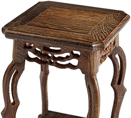 THY COLLECTIBLES Rosewood Oriental Vase Stand for Plants and Small Vases