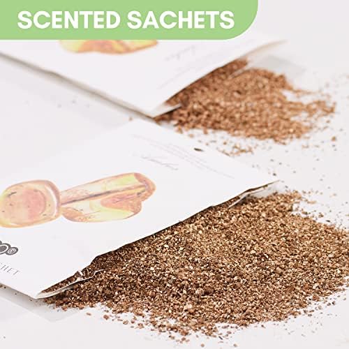 MYARO 12 Pack Amber Scented Sachets for Home and Closet