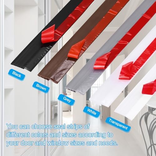 PATIKIL Door Draft Stopper 27FT Silicone Under Door Seal Strip