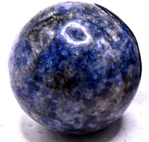 HQRP 25mm Blue White Sodalite Sphere Polished Gemstone Collectible Ball