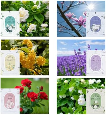 12 Pack Floral Scented Sachets for Drawer and Closet
