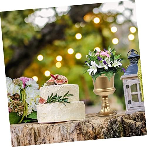 Metal Flower Vase for Tabletop and Home Decor