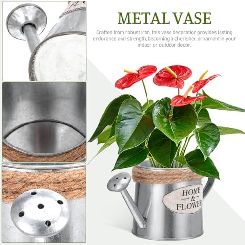 Ciieeo 3pcs Mini Iron Watering Can Flower Vase