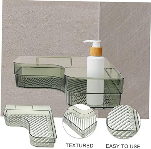 Cabilock Green Bathroom Corner Shelf Wall-Mounted Storage Rack