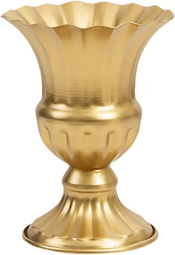 BESTOYARD Vintage Golden Wrought Iron Flowerpot