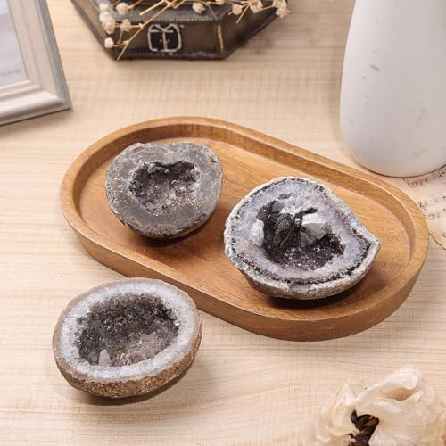 Rockcloud Natural Geode Agate Specimen for Home Decor