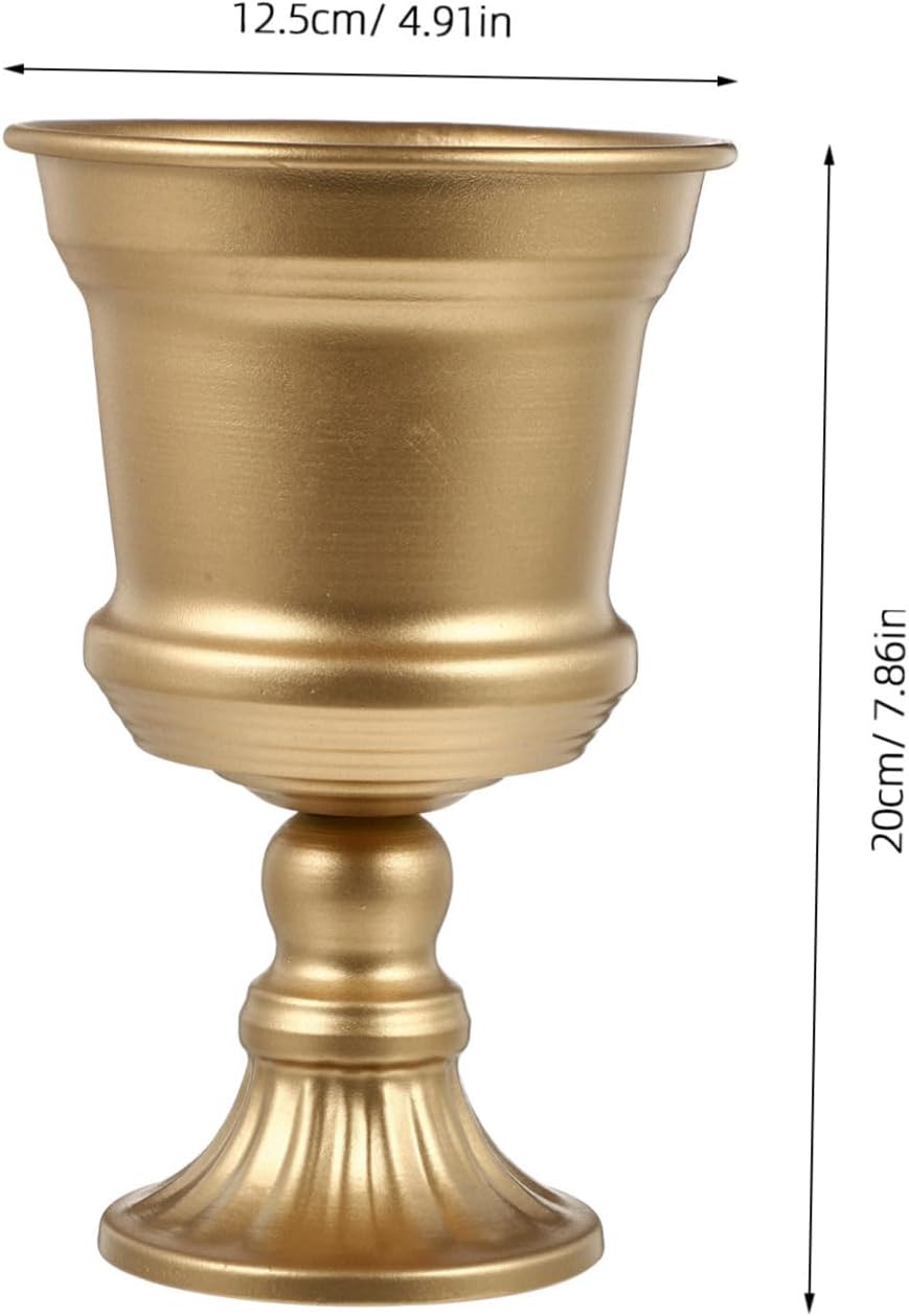 VOSAREA Metal Flower Vase for Wedding and Home Decor