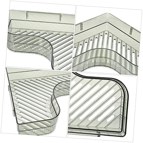 Cabilock Green Bathroom Corner Shelf Wall-Mounted Storage Rack