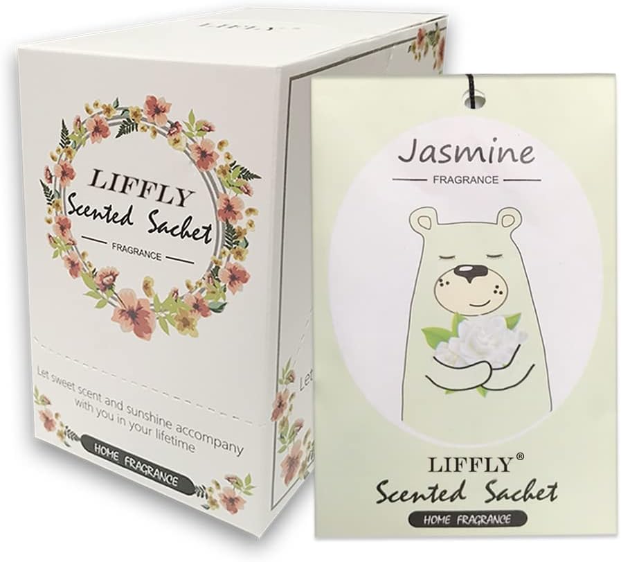 14 Pack Jasmine Scented Sachets for Drawer and Closet
