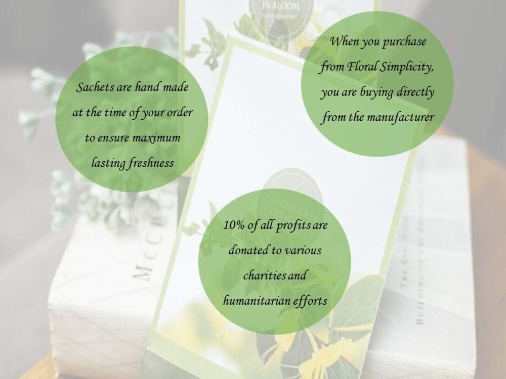 Honeysuckle Scented Sachets Pack of 3 Spring Summer
