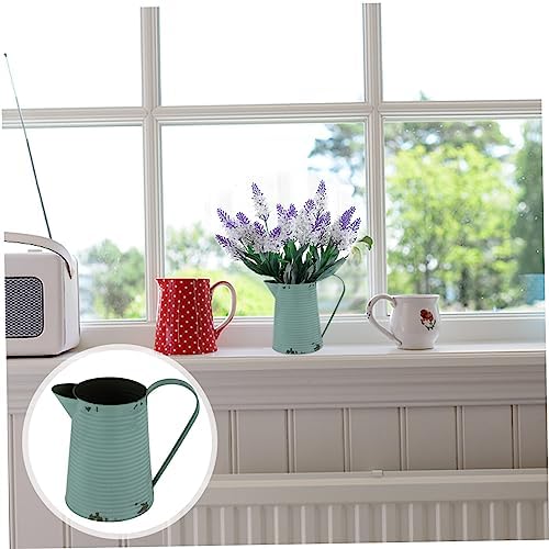 SUPVOX Vintage Iron Flower Pot Pitcher Container