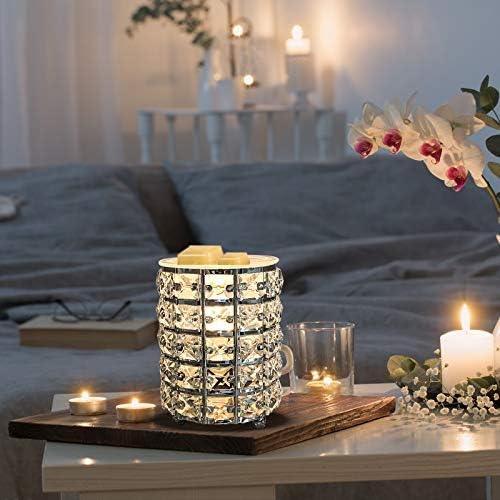 Leyoue Wrought Iron Crystal Wax Melt Warmer Electric Oil Burner