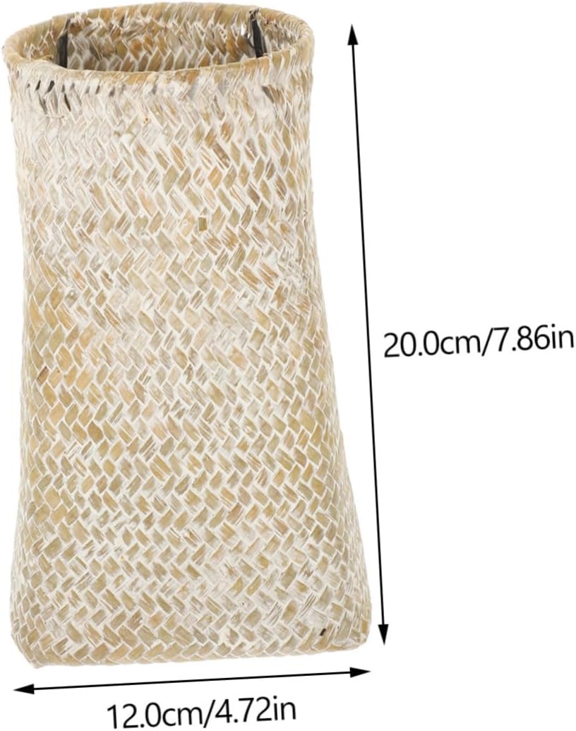 Garneck Vintage Style Seagrass Woven Flower Vase
