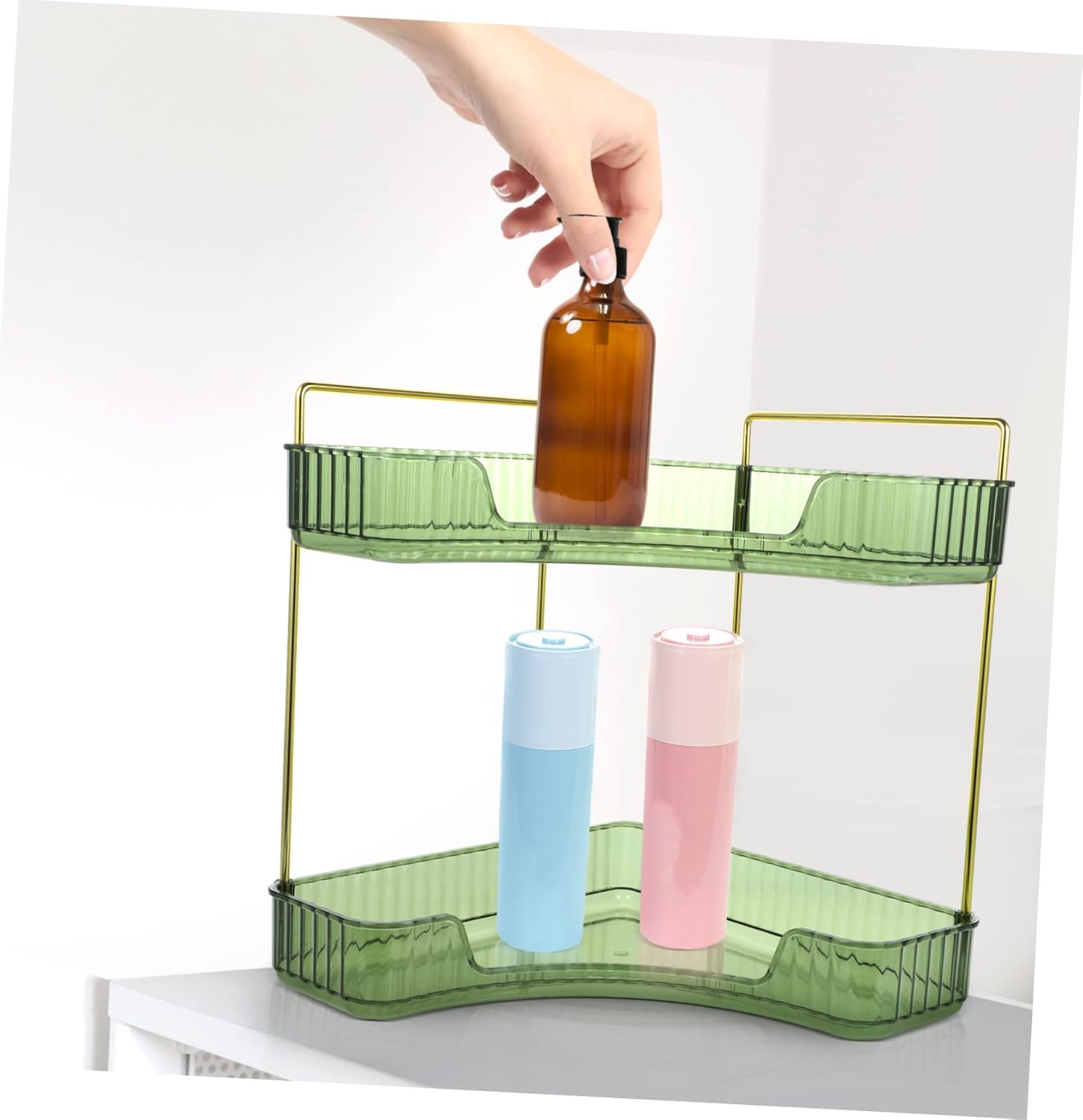 Wakauto Triangle Storage Rack for Bathroom and Kitchen Organization